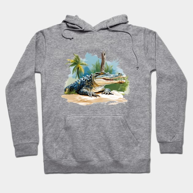 American Alligator Hoodie by zooleisurelife